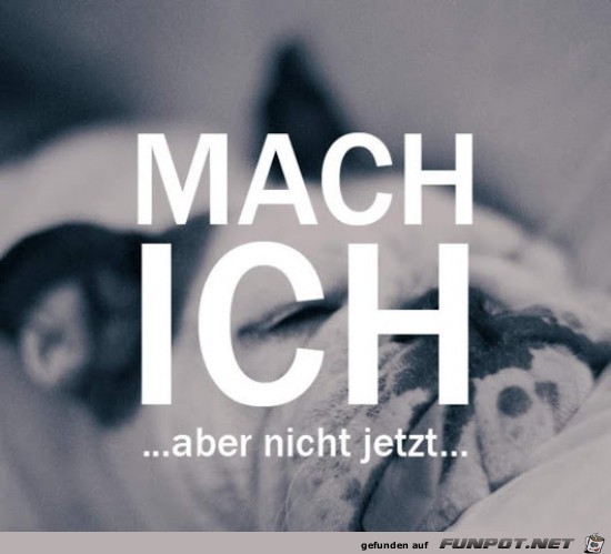 Nicht jetzt Nicht jetzt