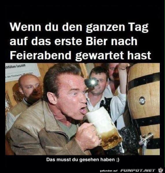 das erste bier
