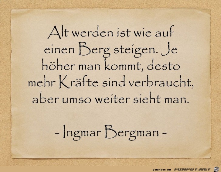 alt werden ist alt werden ist
