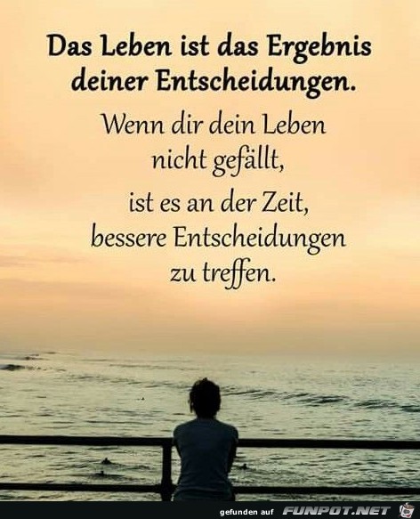 das leben ist das ergebnis