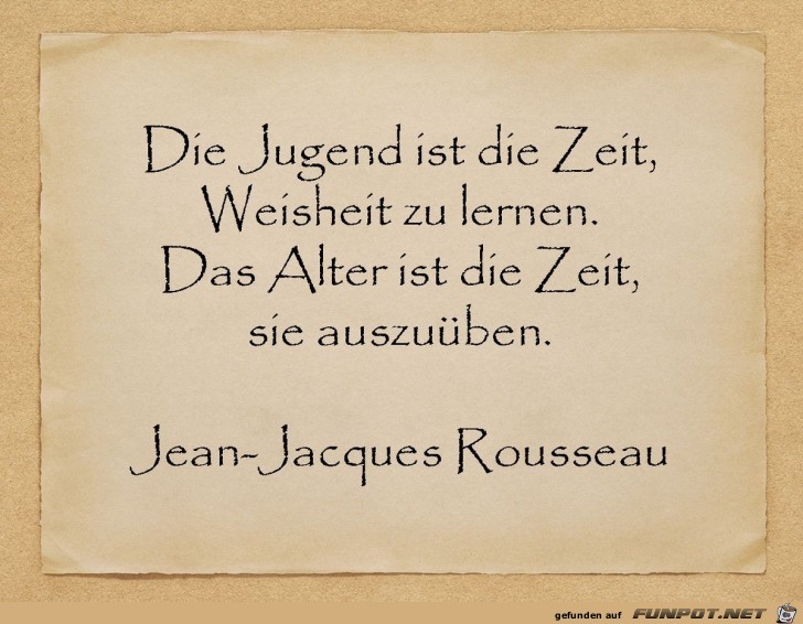 die Jugend ist die Zeit