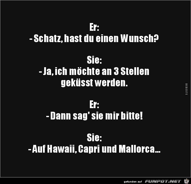 3 Wünsche........ 3 Wünsche........
