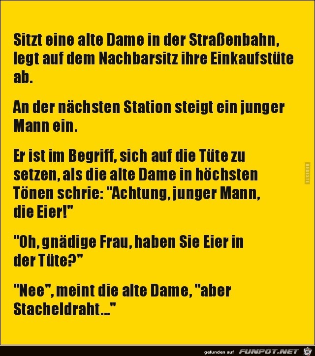 Achtung, die Eier..... Achtung, die Eier.....