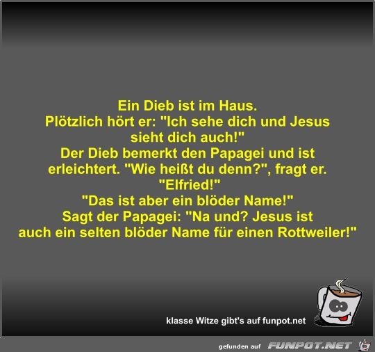 Ein Dieb ist im Haus Ein Dieb ist im Haus