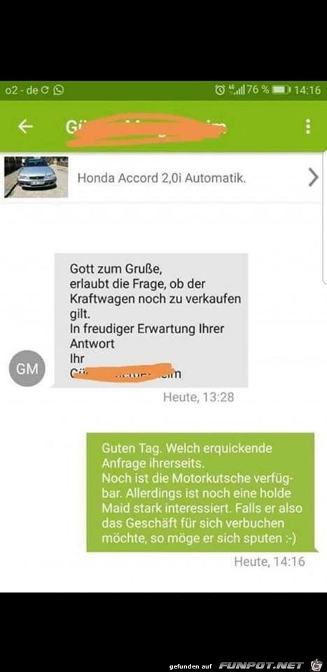 Auto Verkauf