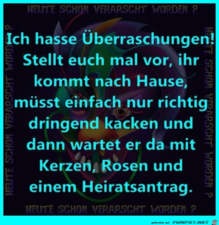 Überraschung Überraschung