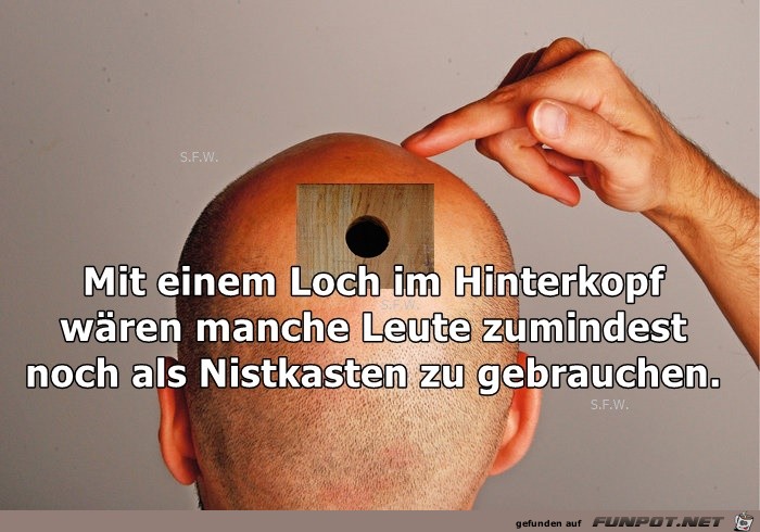 Mit einem Loch Mit einem Loch