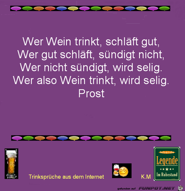 wer Wein trinkt