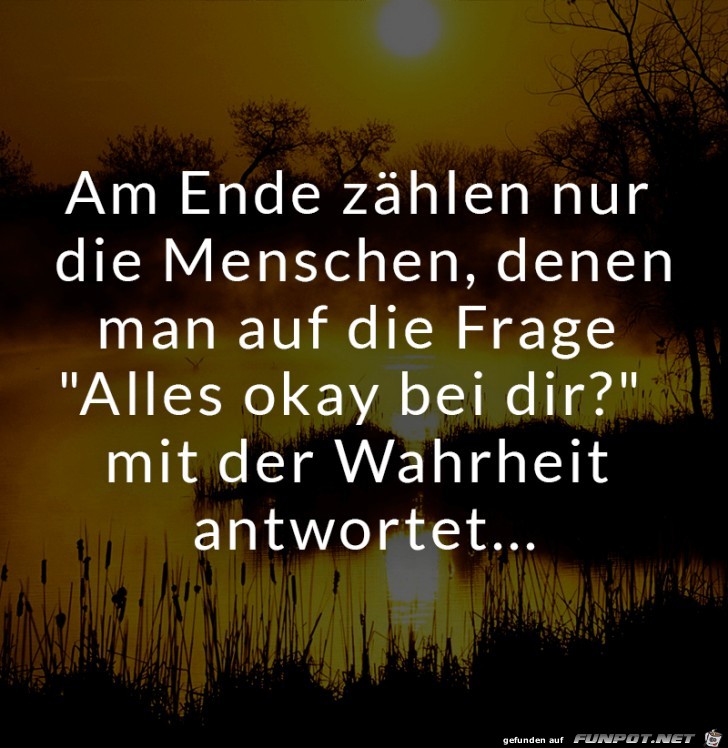 am Ende zählen nur die Menschen..... am Ende zählen nur die Menschen.....