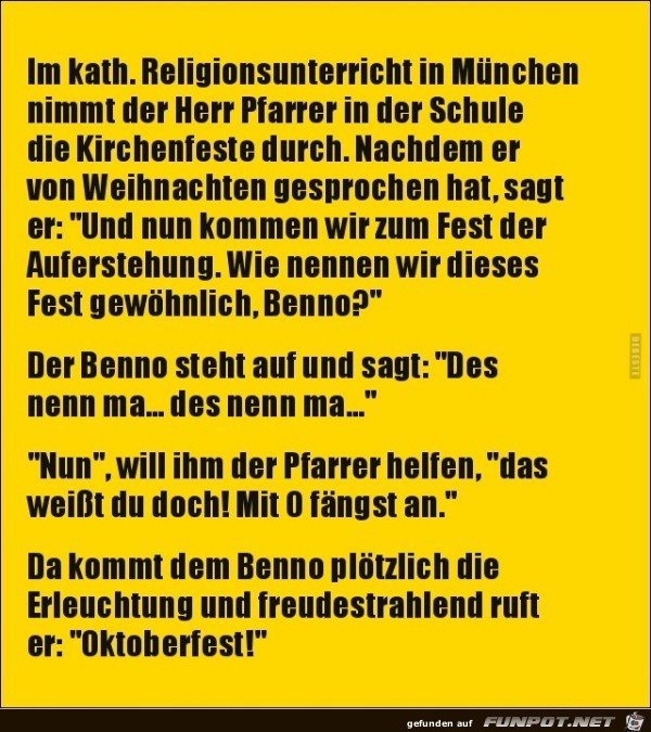 Religionsnterricht in Mnchen....