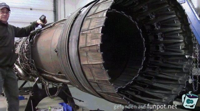 Endtopf von Flugzeugturbine Endtopf von Flugzeugturbine