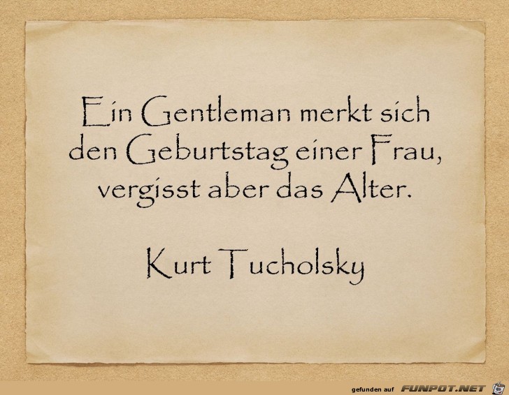 ein Gentleman merkt sich ein Gentleman merkt sich