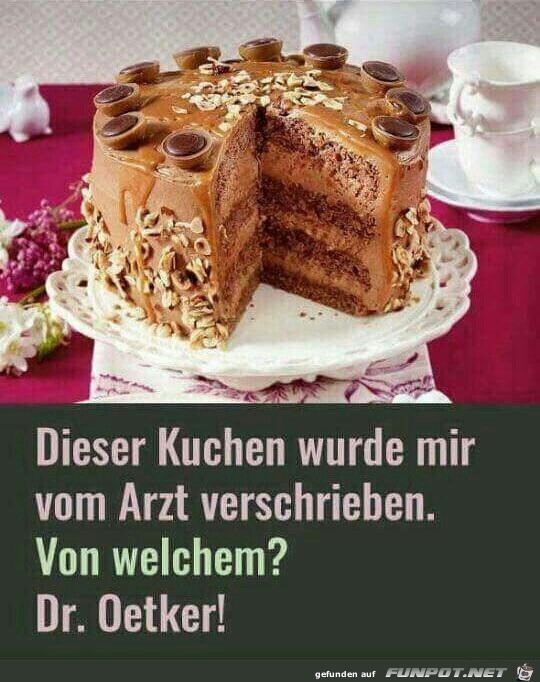 Kuchen wurde mir verschrieben