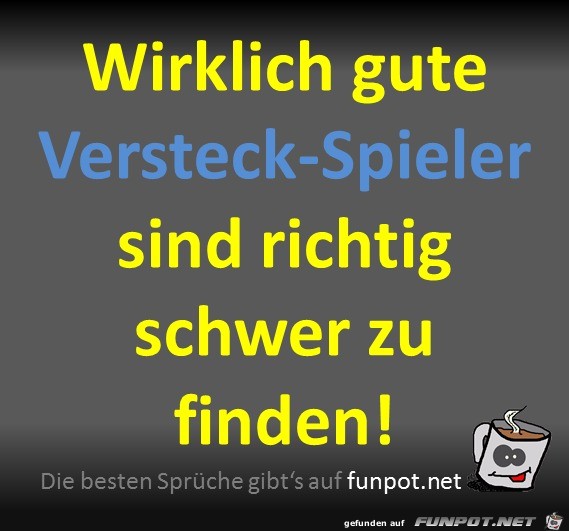 Versteck-Spieler Versteck-Spieler