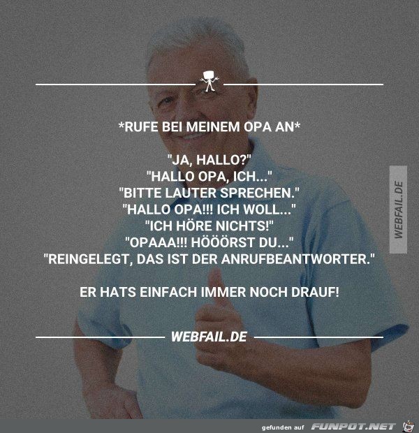 rufe bei meinem Opa an rufe bei meinem Opa an