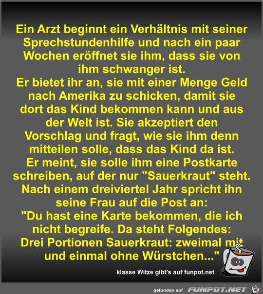 Ein Arzt beginnt ein Verhältnis mit seiner... Ein Arzt beginnt ein Verhältnis mit seiner...