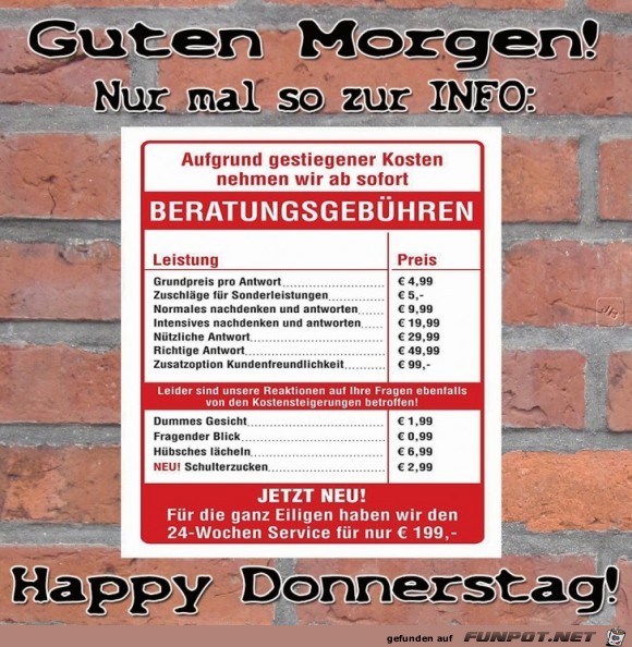 Donnerstag