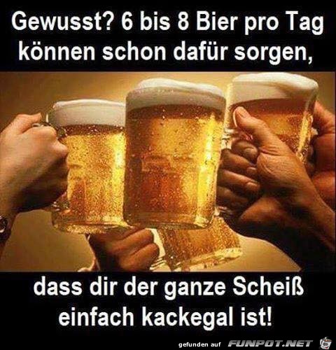 Bier hilft