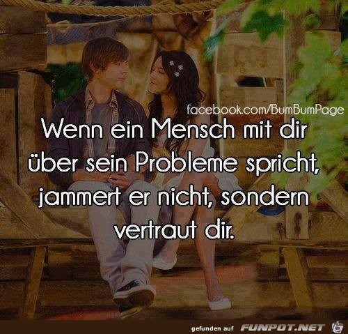 ber Probleme reden