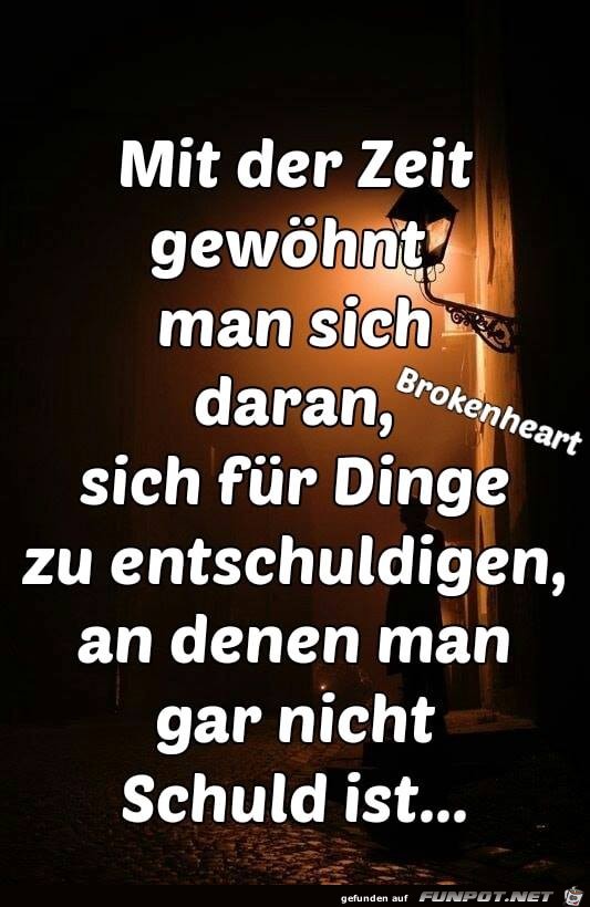 Mit der Zeit gewoehnt man sich Mit der Zeit gewoehnt man sich