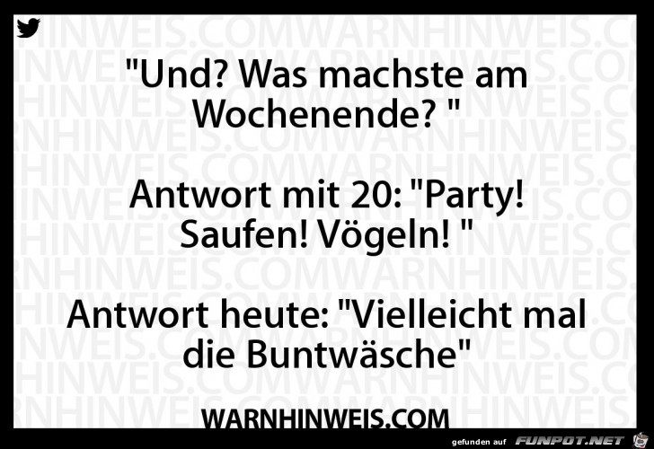 Was machst Du am Wochenende