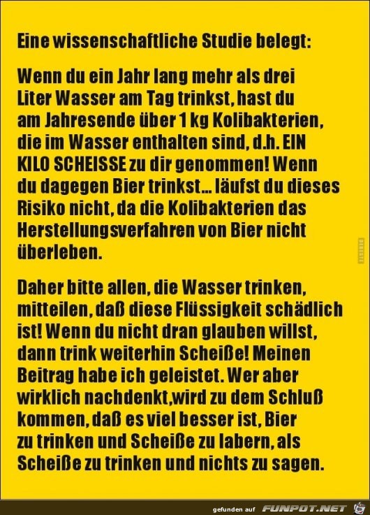 eine wissenschaftliche Studie belegt:..... eine wissenschaftliche Studie belegt:.....