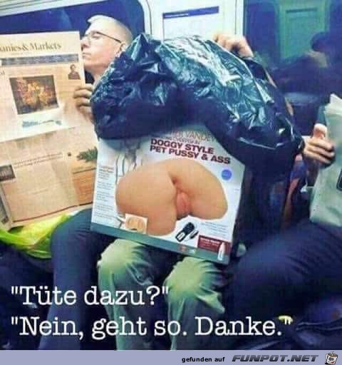Tüte dazu? Tüte dazu?