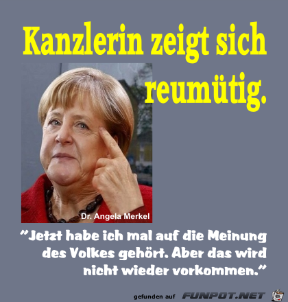 Kanzlerin reumuetig Kanzlerin reumuetig