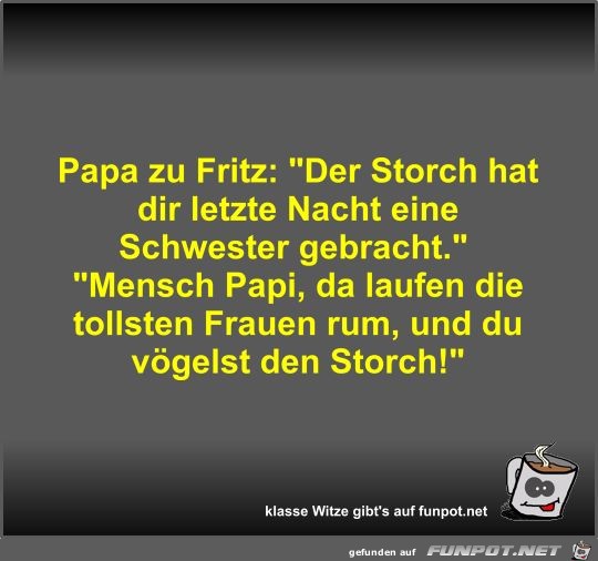 Papa zu Fritz