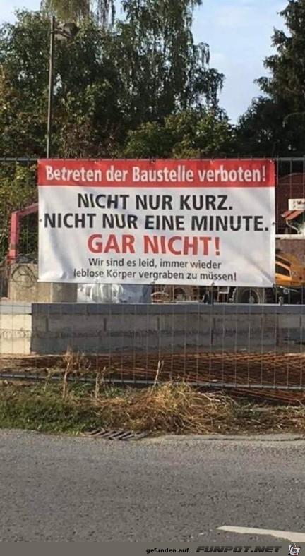 Betreten verboten Betreten verboten