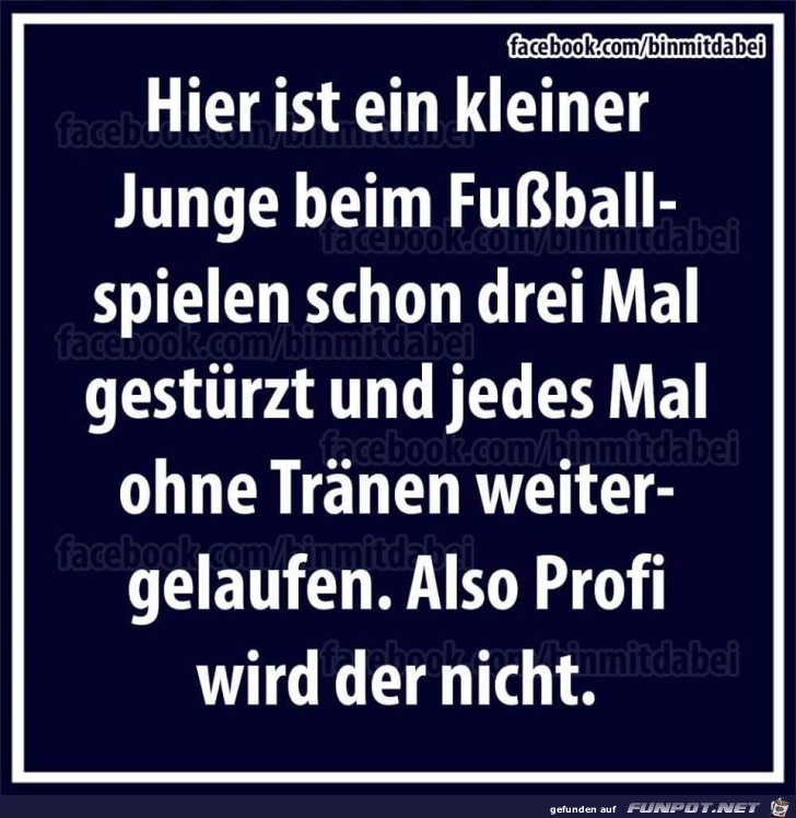 Fuballjunge