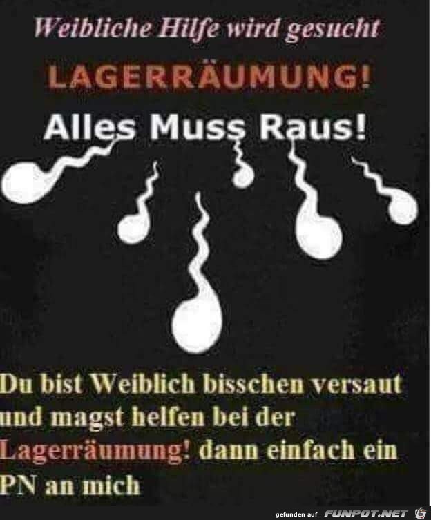 Weibl. Hilfe gesucht... Weibl. Hilfe gesucht...
