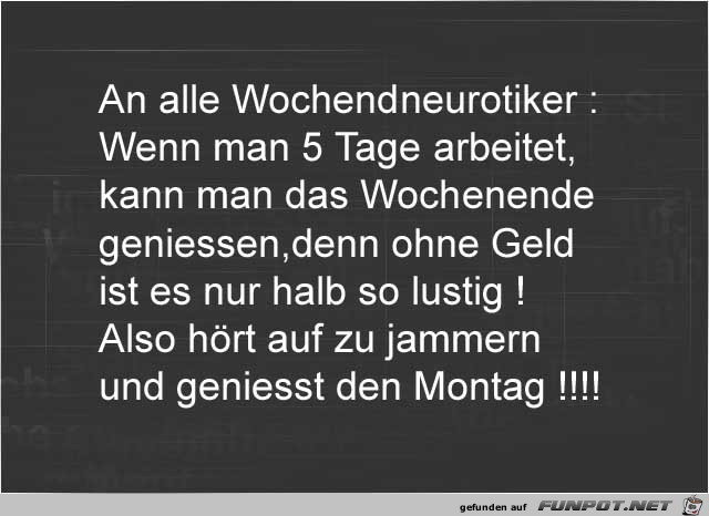 Wochenende Wochenende