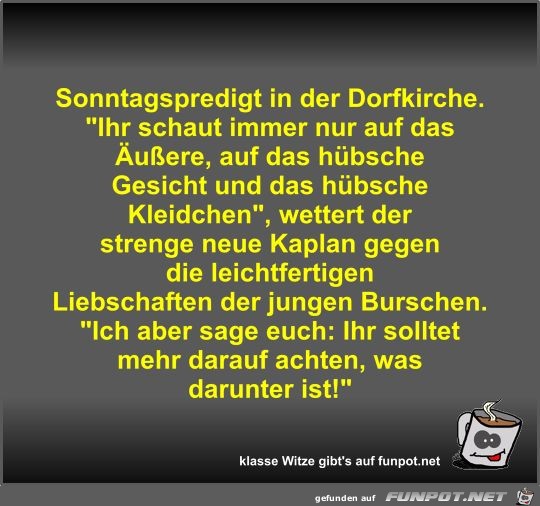 Sonntagspredigt in der Dorfkirche