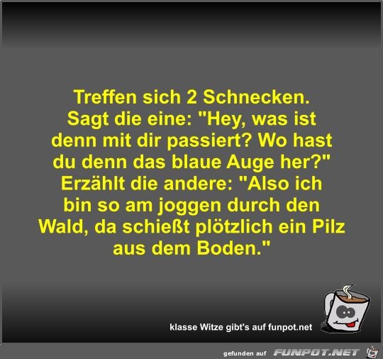 Treffen sich 2 Schnecken Treffen sich 2 Schnecken