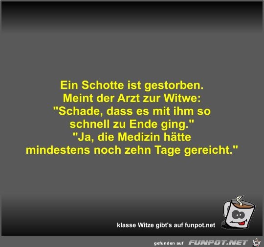Ein Schotte ist gestorben Ein Schotte ist gestorben