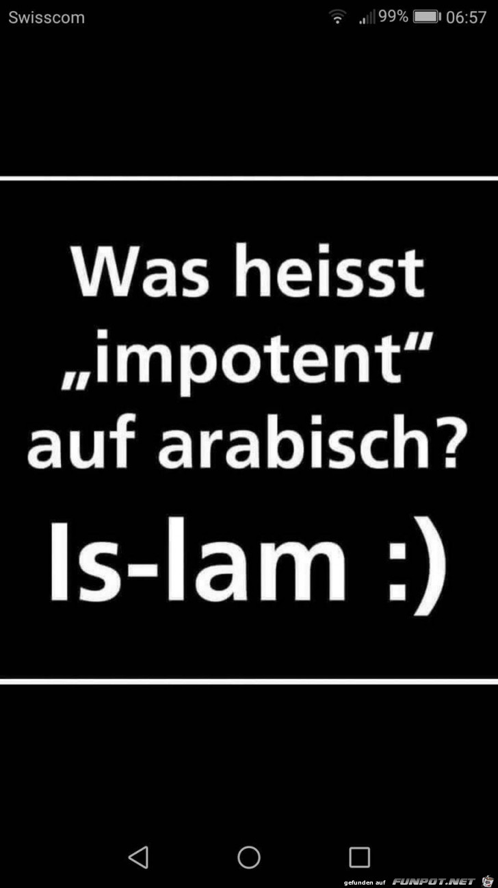 Impotent auf arabisch