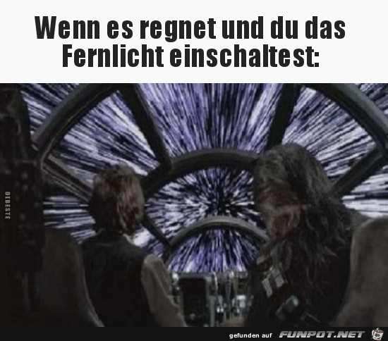Fernlicht eingeschaltet....... Fernlicht eingeschaltet.......