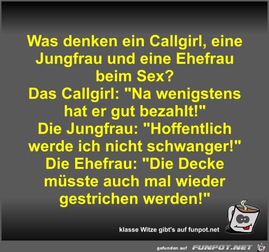 Was denken ein Callgirl