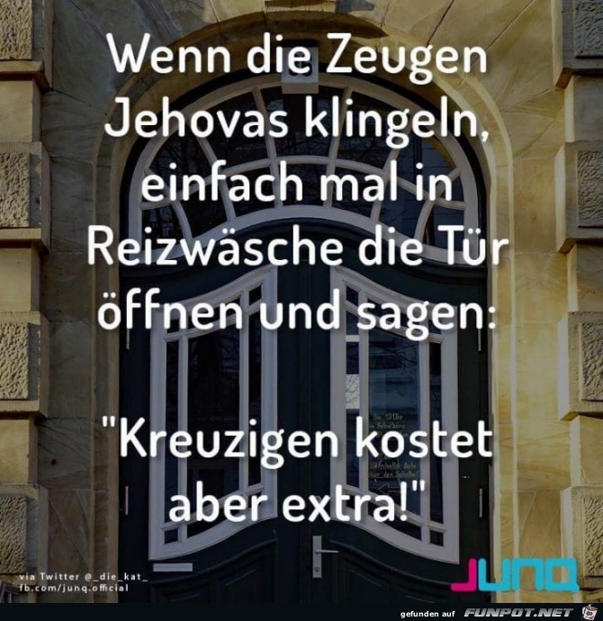 Zeugen Jehovas klingeln Zeugen Jehovas klingeln