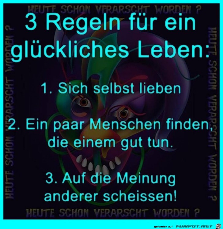 3 Regeln 3 Regeln
