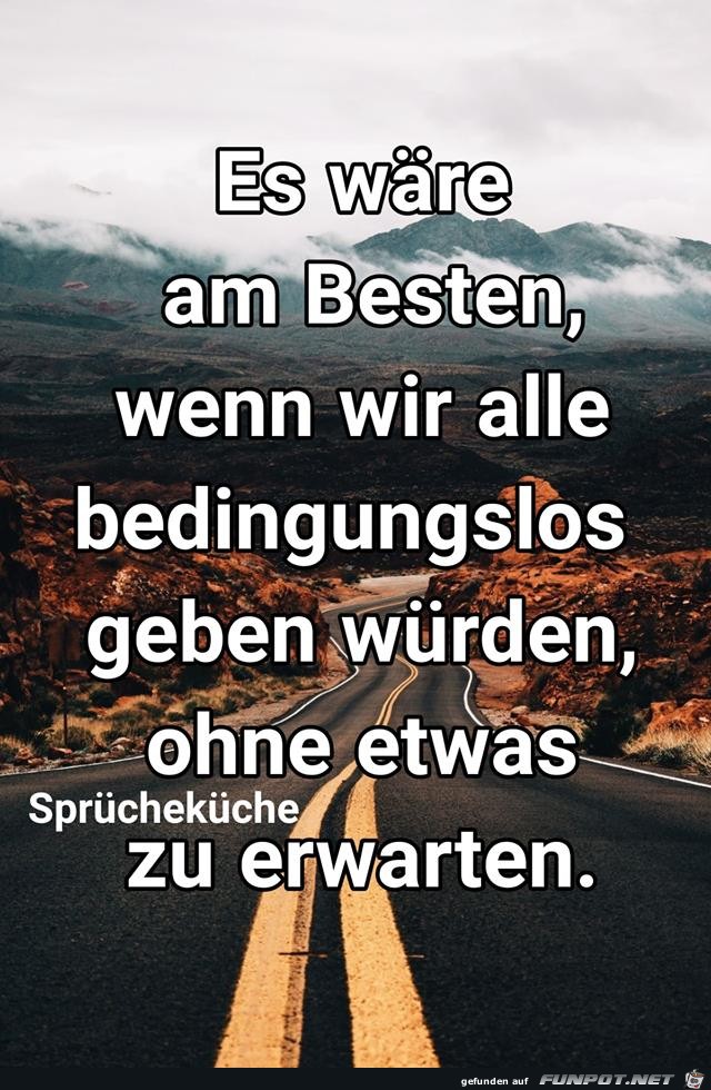 Es waere am besten