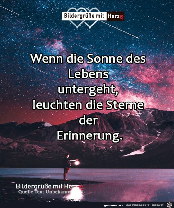 Wenn die Sonne des Lebens Wenn die Sonne des Lebens