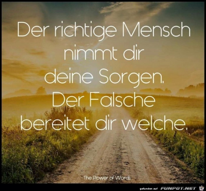 der richtige Mensch der richtige Mensch