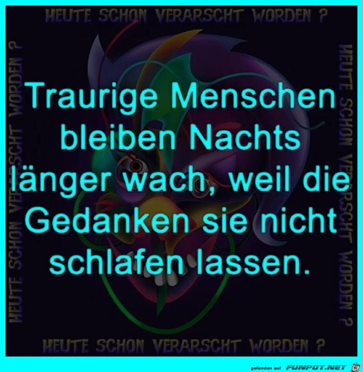 Traurige Menschen