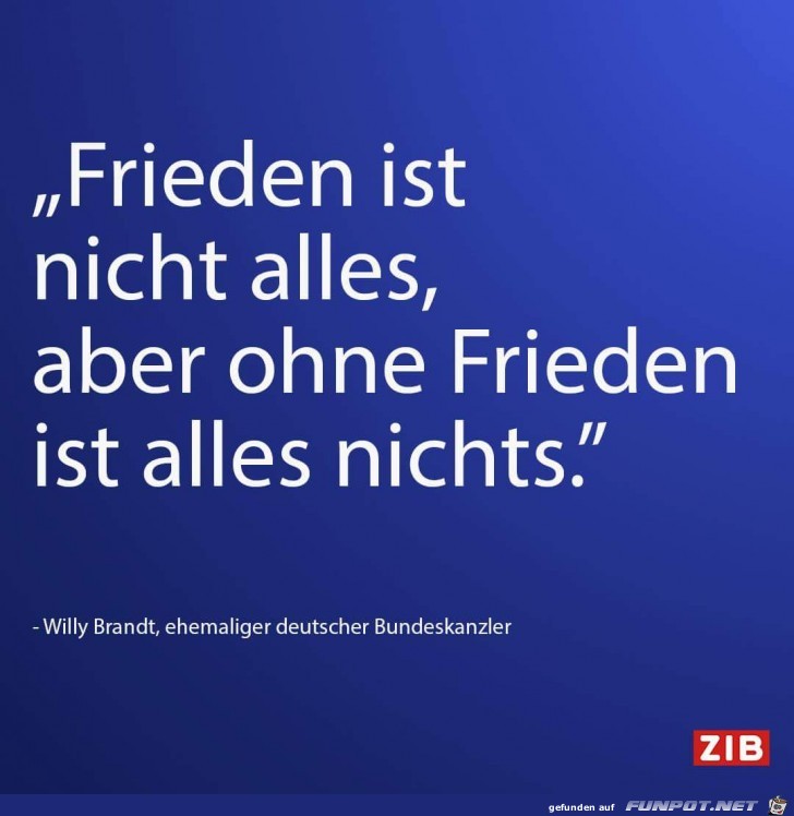 Frieden ist nicht alles