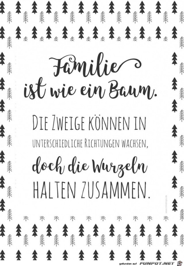 Familie Ist Wie Ein Baum