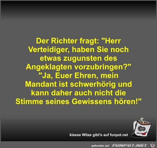 Der Richter fragt