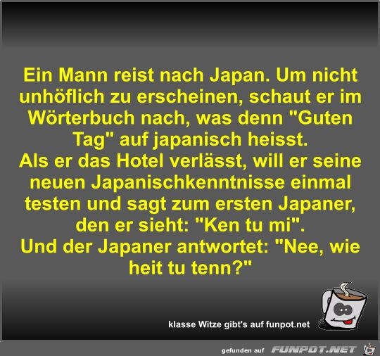 Ein Mann reist nach Japan Ein Mann reist nach Japan