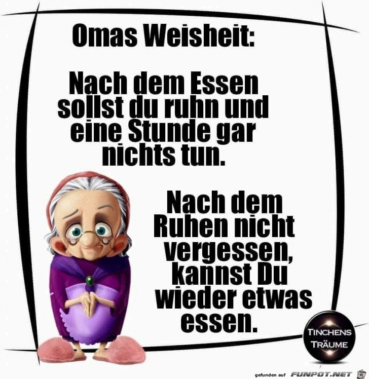 Oma's Weisheit Oma's Weisheit
